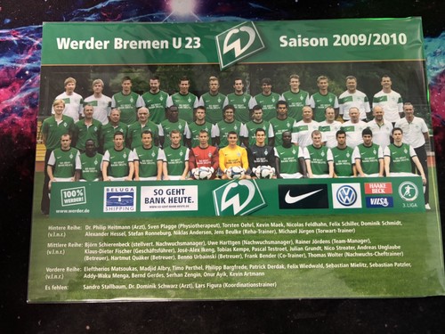 Werder bremen autogrammkarte - autogrammkarte,