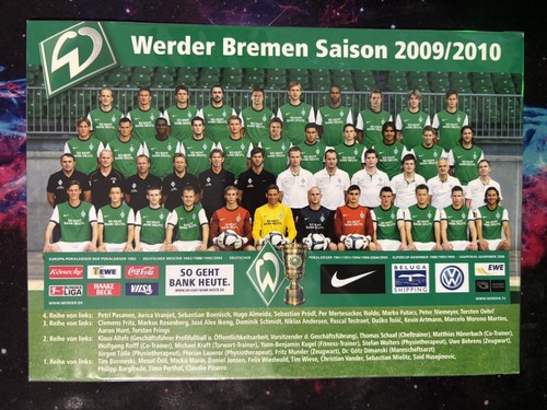 Werder bremen autogrammkarte - bremen,