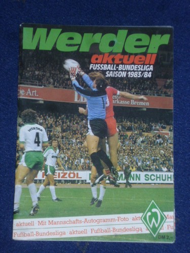 Werder aktuell saison - saison, 1983-84