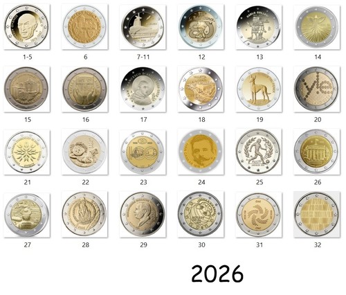 Euro 2026 gedenkmünze - 2,