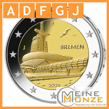 2 Euro Münze 2026 BREMEN -