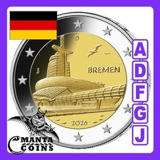 5 x 2 Euro Deutschland 2026