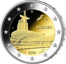 2 Euro Bremen Klimahaus Münze