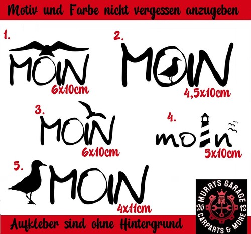 Moin aufkleber sticker - moin,