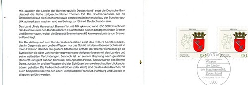 Brd sonderkarte bremen - sonderkarte,