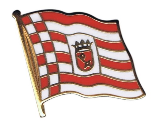Deutschland bremen flaggen pin - deutschland,