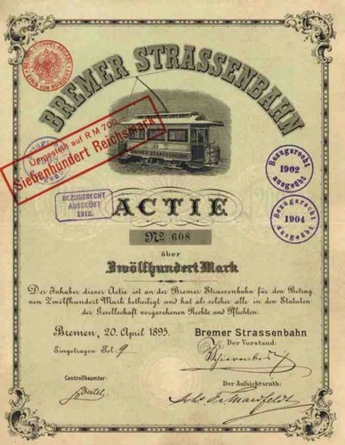 Bremer strassenbahn 1895 - strassenbahn,