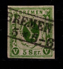 Bremen 4 b gestempelt tiefst
