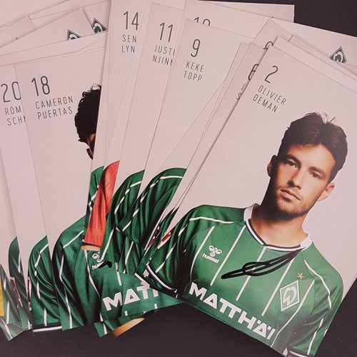 Werder bremen handsignierte - werder,