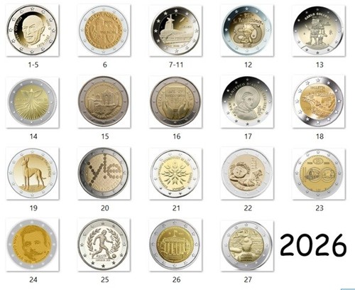Euro 2026 gedenkmünze - 2026,