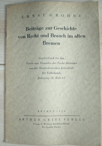 Bremen 1934 beiträge - bremen, 1934: