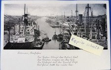 AK Bremen Hafen mit Gedicht