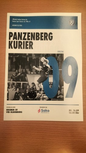 Programm fanheft bremer - programm,