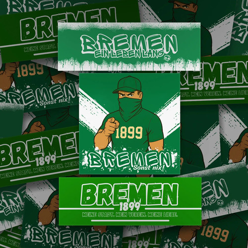 300x bremen aufkleber sticker - 300x, aufkleber/