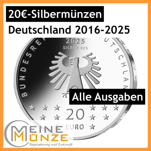 Euro silbermünzen - 20,