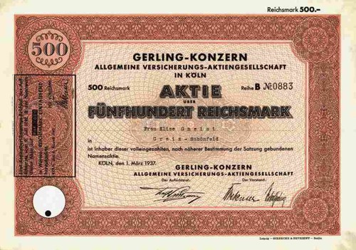 Gerling konzern versicherung - gerling,